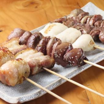 【歓送迎会】焼鳥と北海道の隠れた食材堪能コース　9品120分飲み放題付き 6000円(税込)