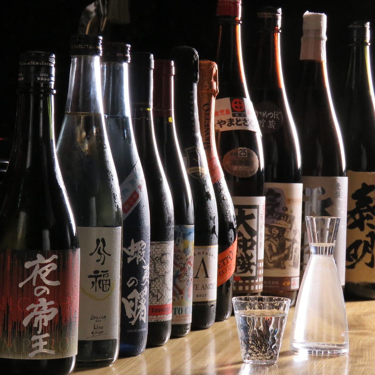 やきとりに合う、日本酒・焼酎豊富にご用意。