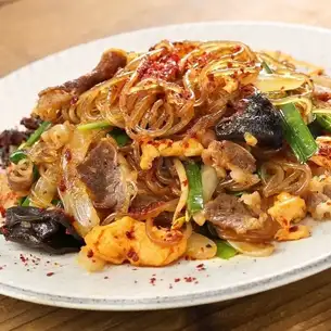 Spicy Japchae Noodles