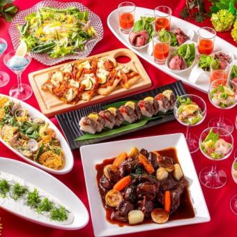 【夏の歓送迎会】個室で楽しむ豪華ビュッフェ＆先付付き飲み放題~7,700円~