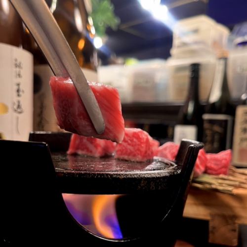 福島牛の石焼き登場！