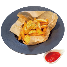 French fries with skin