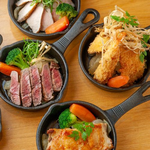 We offer six types of "healthy lunch plates" made with carefully selected ingredients.