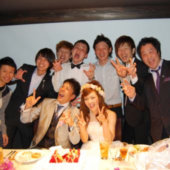 【結婚式2次会・貸切】毎月2組限定スペシャルプライス貸切コース3500円!