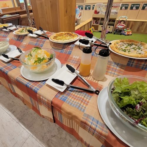 ■ By ordering the main menu <90 minutes system All-you-can-eat side buffet & drink bar included>