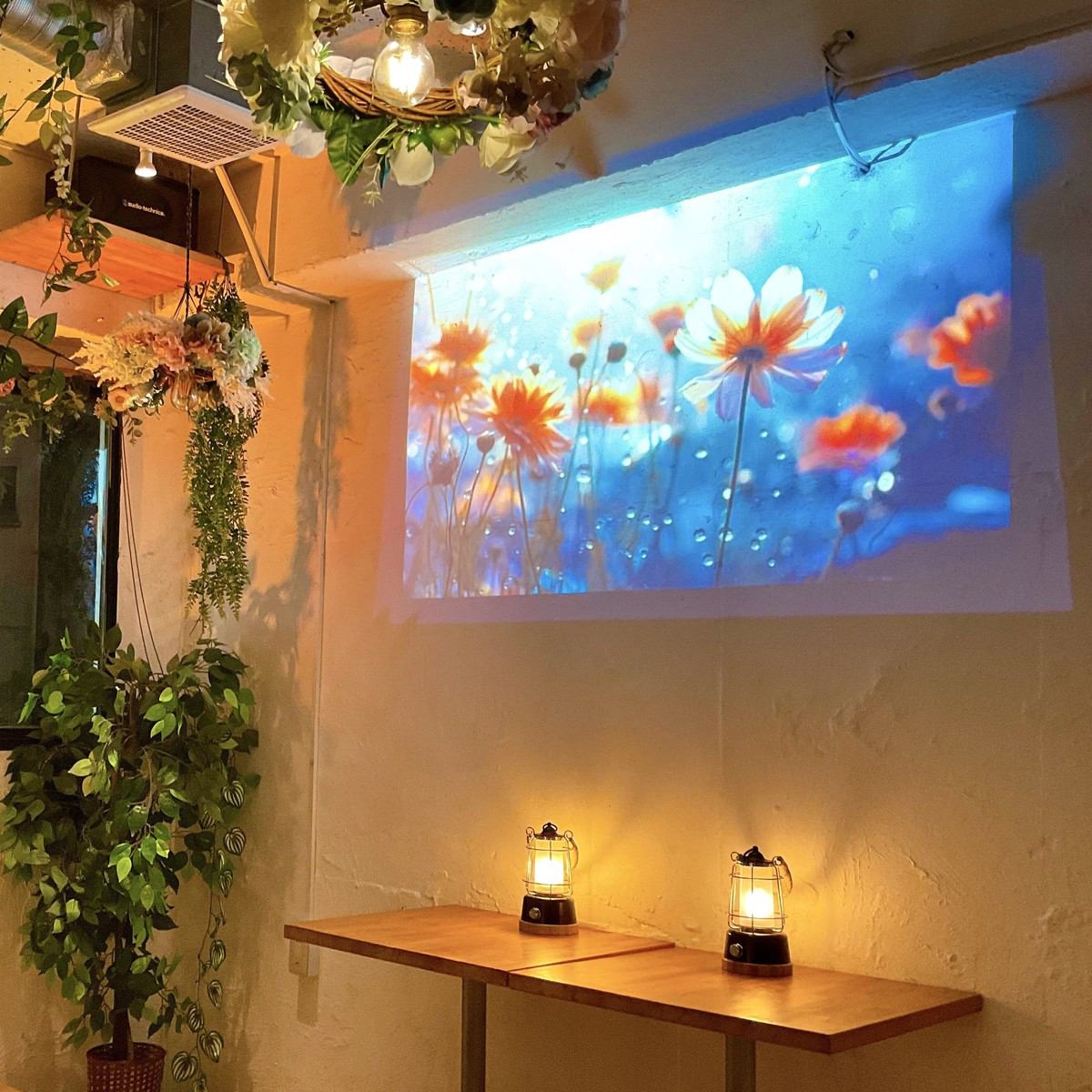 The large projector is sure to liven up your private party! You can also use microphones and audio equipment as much as you like, and there are many other nice private benefits ☆ If you are considering a private party in Shibuya, please feel free to contact us.