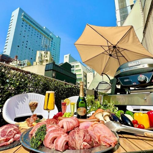 【人氣套餐】Glamping BBQ肉類自助套餐☆平日2.5小時無限暢飲¥5980