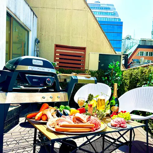 エアコン完備!室内BBQ
