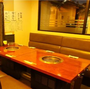 7名様までご利用いただけるお席です。