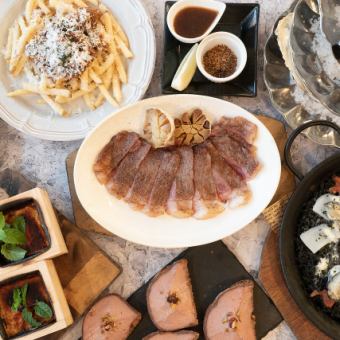 【歓送迎会プラン早割！】生牡蠣と特選牛の薪焼！ビストロパーティ-コース（2時間飲み放題付き）