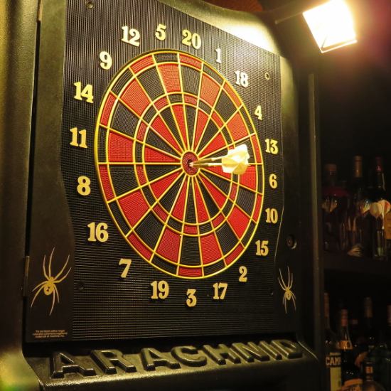 ダーツ投げ放題1200円/2時間飲放+おつまみ3品3000円◎カラオケ有