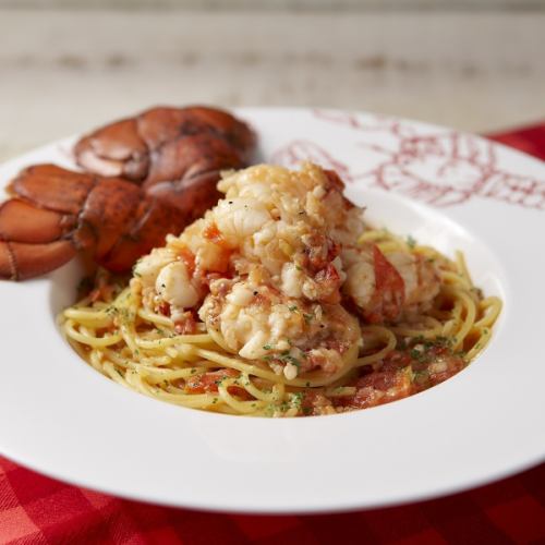 Guilty pasta with plenty of lobster