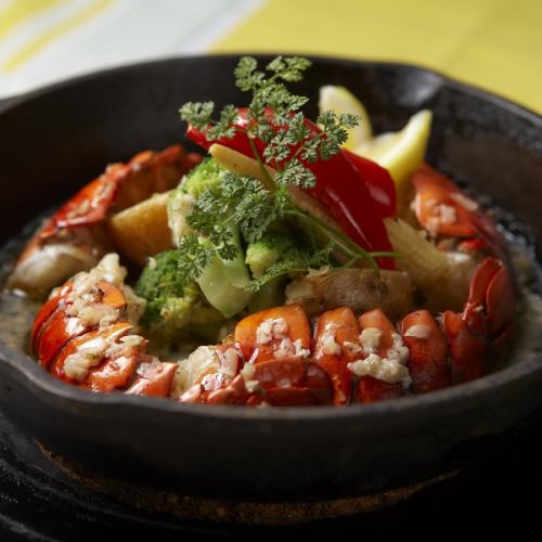Grilled Garlic Lobster