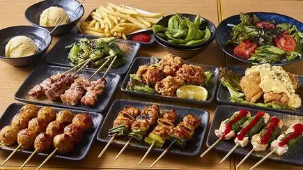 原价每人5000日元的套餐，现在只需4000日元（含税）即可享用！该套餐包含10道菜和120分钟的畅饮。