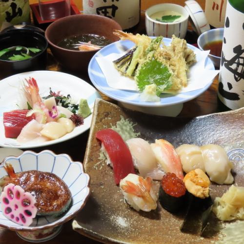 旬の鮮魚の握り寿司