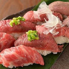 Grilled meat sushi of Hidakami beef from Sendai !!