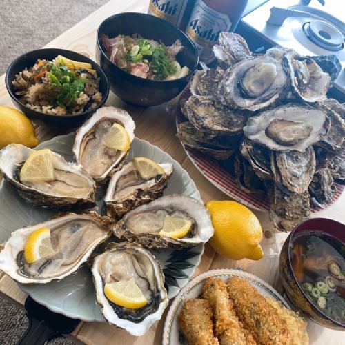 【当店のおすすめ☆】焼き牡蠣食べ放題！持込み自由！！