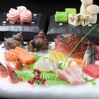 【忘新年会コース】フグ鍋・ずわい蟹・牡蠣・牛タン・お造りなど全9品120分飲み放題付5500円