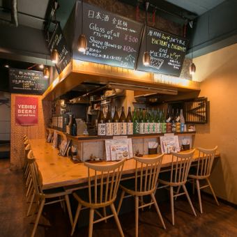 カウンターの様子です♪