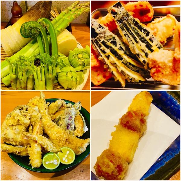 【お好み天ぷら】揚げたてを1つからご注文いただけます!1個100円から♪お好きな天ぷらをどうぞ!