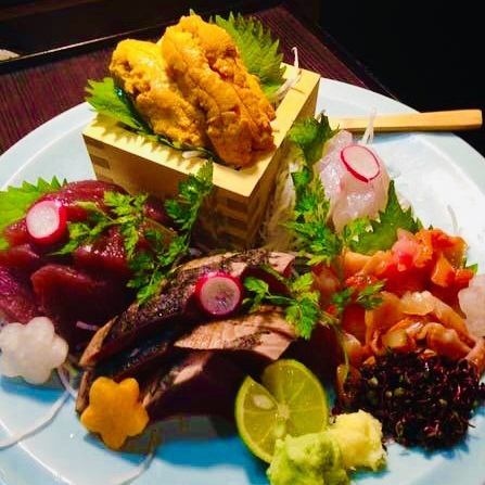 和食料理に携わって来た店主の贅沢な刺身の盛り合わせ!