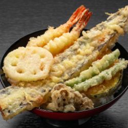 一本穴子エビ天丼