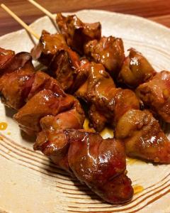 Yakitori chicken liver skewer