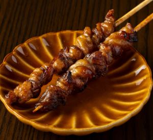 Yakitori chicken skin skewer