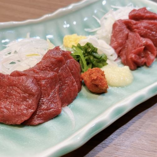 Horsemeat sashimi delivered directly from Aizu!