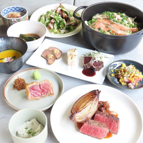 3,500円～コースをご用意！季節ごとに変わる旬の味覚と、鮮度抜群の新鮮野菜を心ゆくまでご堪能ください！