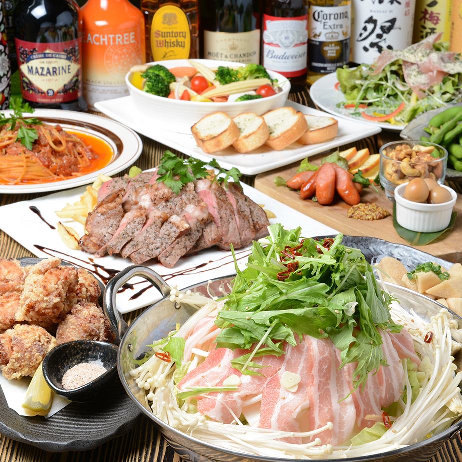 [Over 100 kinds of all-you-can-drink] A wide variety of dishes and sake.A relaxing drinking party in a relaxing space!!