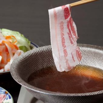 あぐー豚しゃぶしゃぶコース5500円
