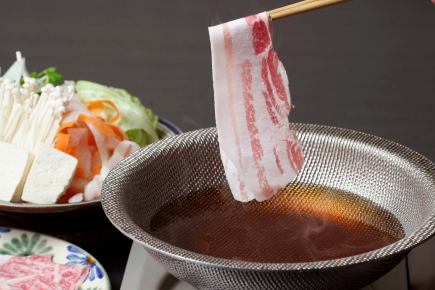 あぐー豚しゃぶしゃぶコース5500円