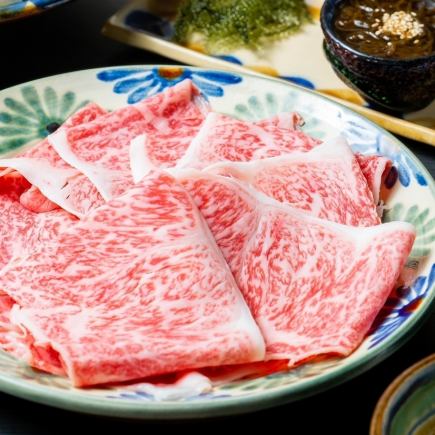 あぐー豚と【A4.A5ランク】特選石垣牛のしゃぶしゃぶコース9500円