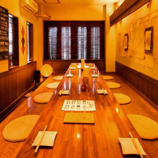 A tatami room that is very popular for banquets.It can accommodate up to 14 people.Make a reservation as soon as possible!