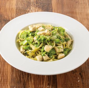 Kesennuma Swordfish and Broccoli Pesto Pasta