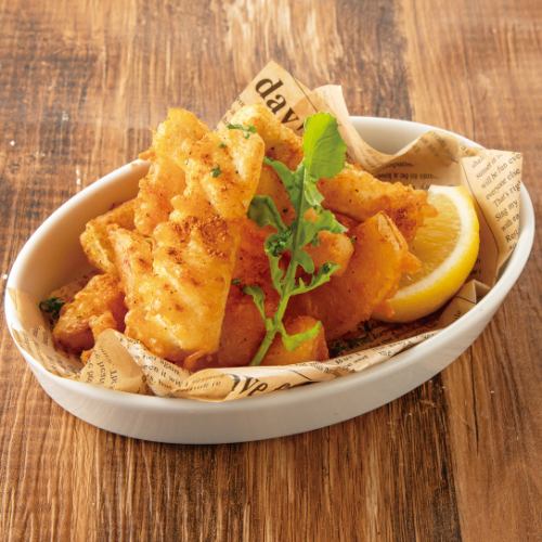 気仙沼産メカジキとオニオンのスパイスフリット