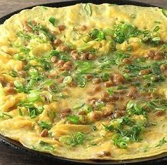 ねぎとろ玉納豆焼き