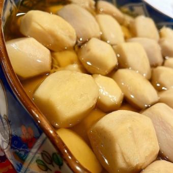 Rolled boiled taro