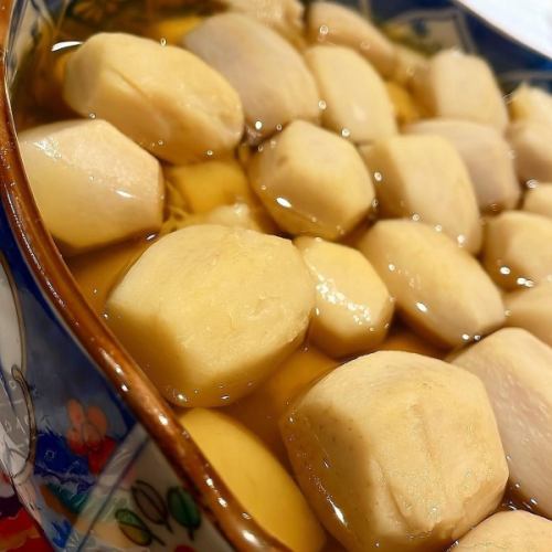 Rolled boiled taro