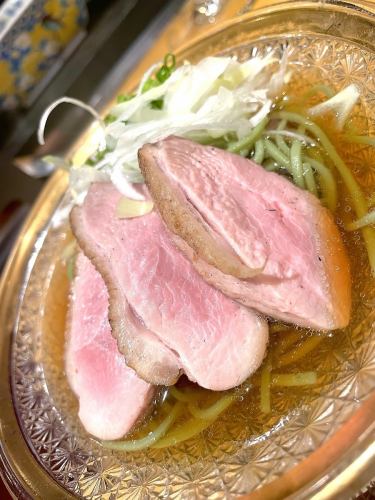 Duck nanban green tea soba