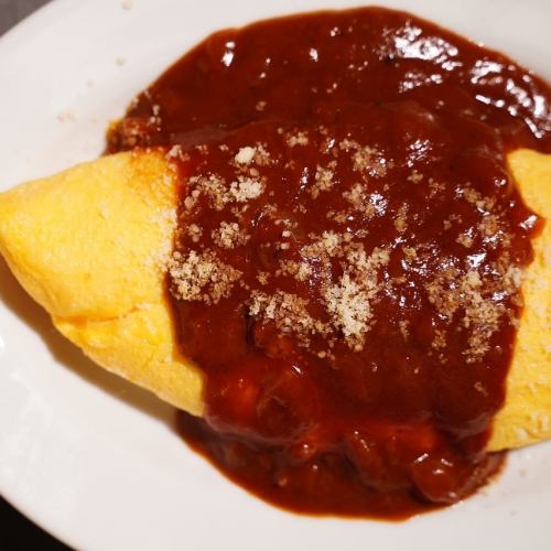 オムレツ デミグラスソース