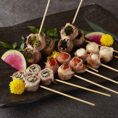 [Vegetable roll skewers] 5 skewers assorted