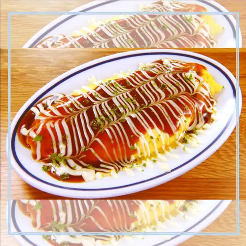とろ～りチーズとアボカドの豚平焼き