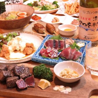 ★Standard popularity [120 minutes all-you-can-drink included] 8-course 5,000 yen course (approximately 40 kinds including Suntory Malts draft beer all-you-can-drink)