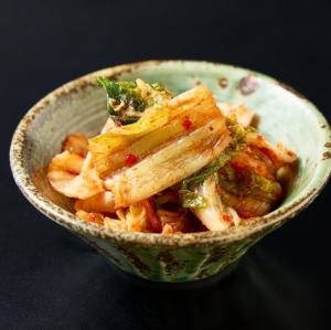 白菜キムチ/大根キムチ/豆もやしナムル/ほうれん草ナムル/大根ナムル/ぜんまいナムル