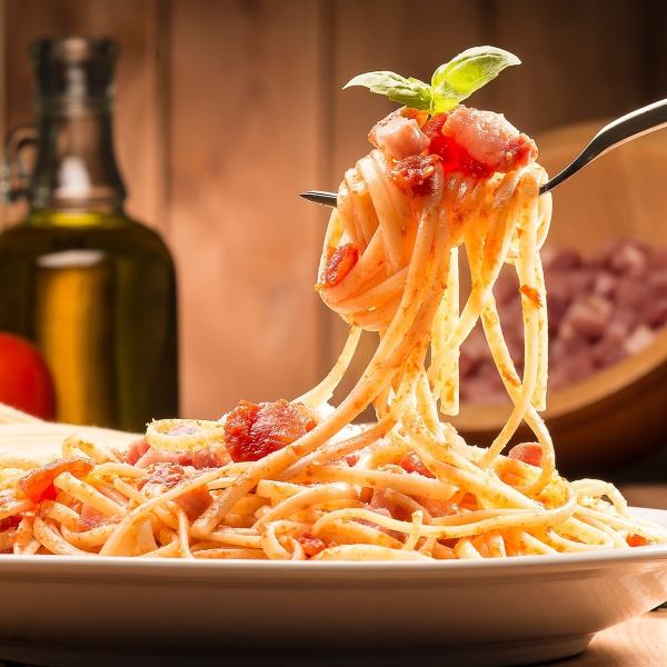 Enjoy pasta both a la carte and as a course meal.
