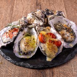兵庫県産焼き牡蠣4種盛り合わせ