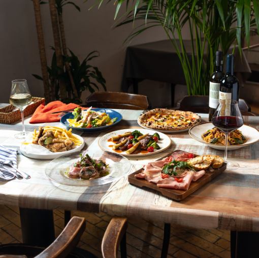 【尊享套餐】包含淡路牛肉烤肉的6道菜套餐,含90分钟无限畅饮:8000日元(含税)