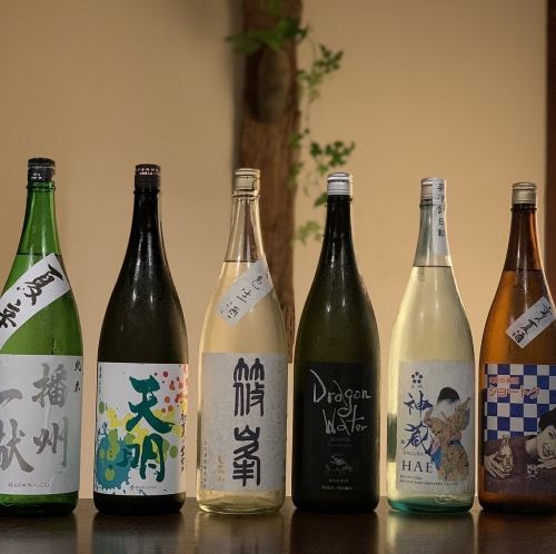 Carefully selected sake